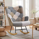 Nursery Modern Cushioned Rocking Armchair