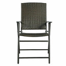 Set of 4 Rattan Folding Chairs by LJGDeals