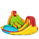 Kid's Inflatable Water Slide Bounce House with Climbing Wall and Pool Without Blower by LJGDeals