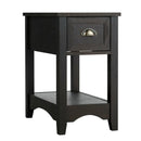 Contemporary Chair Side End Table Compact Table with Drawer Nightstand by LJGDeals