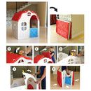Kids Cottage Playhouse Foldable Plastic Indoor Outdoor Toy by LJGDeals