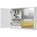 2-Door Wall-Mounted Bathroom Mirrored Medicine Cabinet by LJGDeals