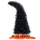 7 Feet Pre-Lit Black Halloween Tree with 8 Flash Modes and 400 Lights by LJGDeals