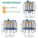 8/10 Feet Recreational Trampoline with Basketball Hoop by LJGDeals