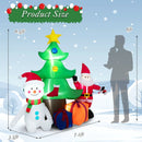 7.2 Feet Inflatable Lighted Christmas Decoration Tree with Santa Claus by LJGDeals