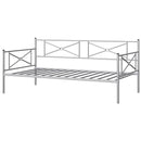 Metal Daybed Twin Bed Frame Stable Steel Slats Sofa Bed by LJGDeals