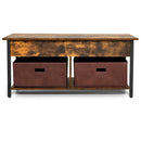 Lift Top Coffee Table Central Table with Drawers and Hidden Compartment for Living Room by LJGDeals