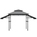 13.5 x 4 Feet Patio BBQ Grill Gazebo Canopy with Dual Side Awnings by LJGDeals