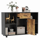 48 Inch Industrial Buffet Sideboard with 4 Open Cubbies by LJGDeals