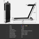 2.25HP 2 in 1 Folding Treadmill with APP Speaker Remote Control by LJGDeals