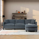 Modern Chenille L Shaped Sectional Couch
