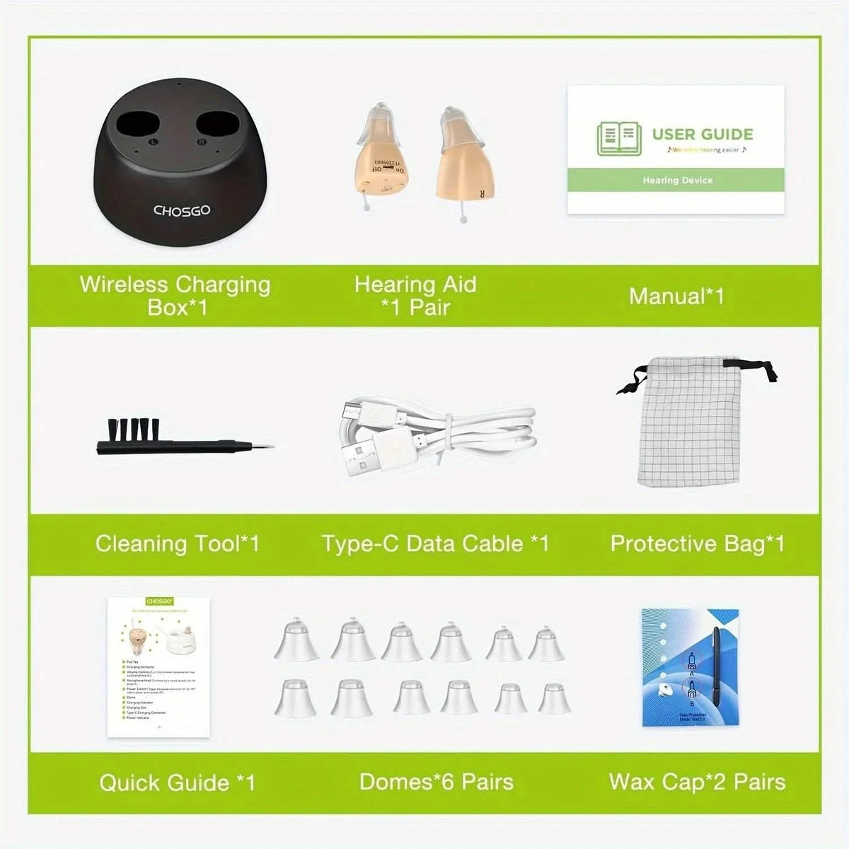 Rechargeable Hearing Aids – Invisible In-Ear, Noise Reduction, Volume Control, photo 5 of 10
