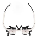 2-LED Head-Mounted Magnifier Glasses – 8x/15x/23x with Repair Light