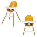 4-in-1 Convertible Baby High Chair Infant Feeding Chair with Adjustable Tray by LJGDeals