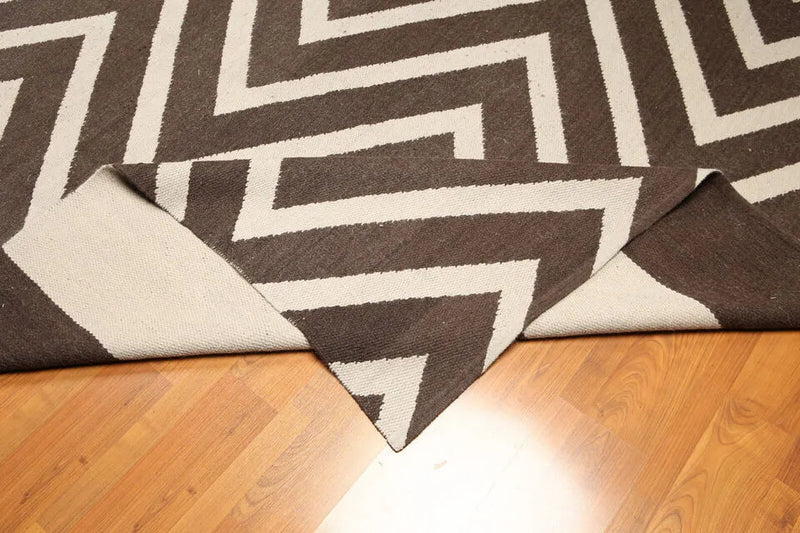 8x10 Beige Hand Knotted 100% Wool Traditional Kilim Oriental Area Rug