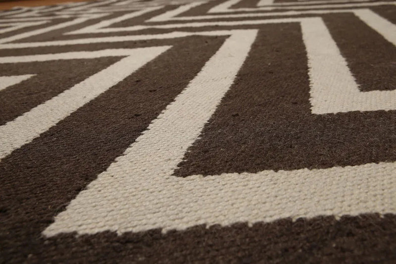 8x10 Beige Hand Knotted 100% Wool Traditional Kilim Oriental Area Rug