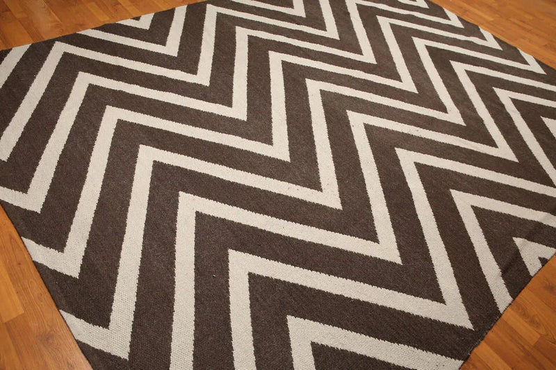 8x10 Beige Hand Knotted 100% Wool Traditional Kilim Oriental Area Rug