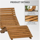 Crosby Wooden Outdoor Lounge Chair