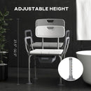 Elderly Commode Shower Chair With Arms