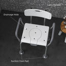 Elderly Commode Shower Chair With Arms