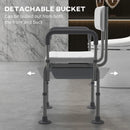 Elderly Commode Shower Chair With Arms