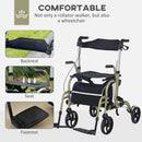 Elderly Mobility Walker Wheelchair With Seat