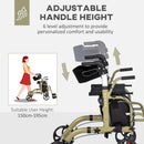 Elderly Mobility Walker Wheelchair With Seat