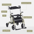 Elderly Mobility Walker Wheelchair With Seat