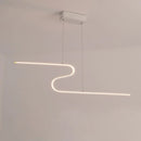 GobekUsa S-Shape Island Pendant Metal Ceiling Lamp in Warm/White Light - Modern Design