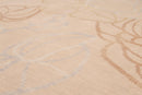 5' x 6'9" Contemporary Floral 100% Wool Area rug Beige