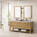 James Martin Breckenridge 72" Double Bathroom Vanity, Light Natural Oak