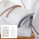 Cotton Border-Stitched 6-Piece Towel Set - Valery Collection by Great Bay Home
