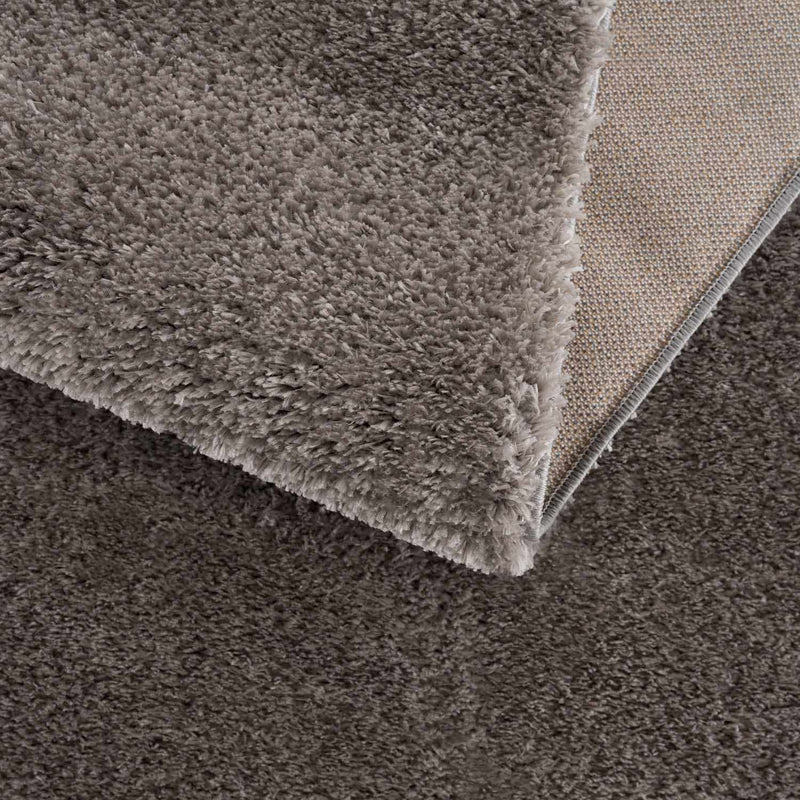 Heavenly Solid Gray Plush Rug