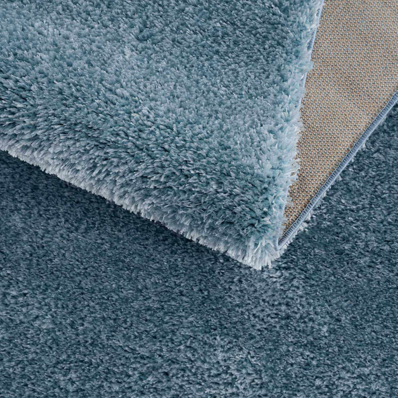 Heavenly Solid Blue Plush Rug