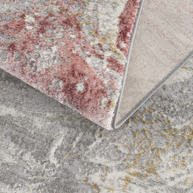 Lively Marble Pink Area Rug