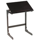 Adjustable C-Shape Couch End Table wth Tilting Top-Brown by LJGDeals