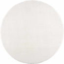 Crevalo Cream Subtle Wavy Abstract Modern Minimalist Polyester Machine Woven Area Rug