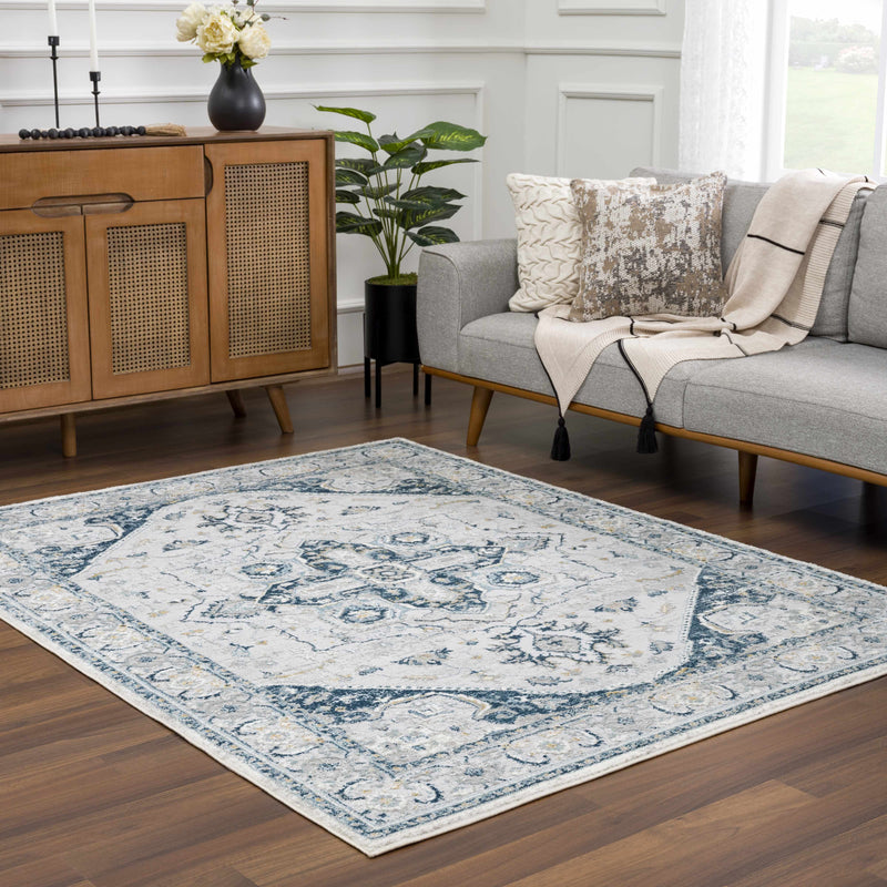 Liverpool Blue Area Rug