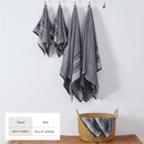Decorative Cotton Stripe Bath Towel Set - Noelle Collection by Great Bay Home