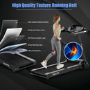 2.25HP Folding Treadmill with Bluetooth Speaker-Black by LJGDeals
