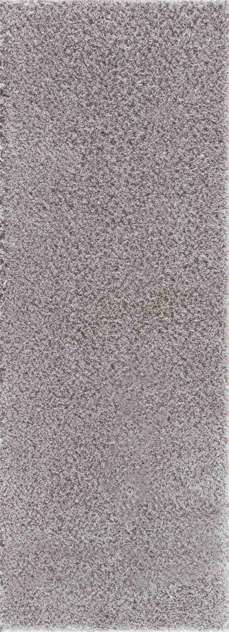 Heavenly Solid Light Gray Plush Rug