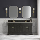 James Martin Brookfield 72" Double Bathroom Vanity, Black Onyx