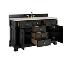 James Martin Brookfield 60" Single Bathroom Vanity, Black Onyx