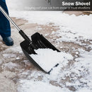 3-in-1 Snow Shovel with Ice Scraper and Snow Brush by LJGDeals