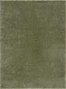 Heavenly Solid Green Plush Rug - Clearance