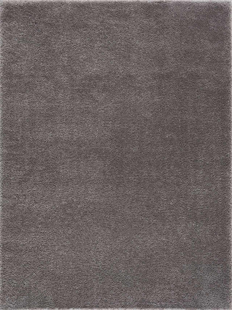 Heavenly Solid Gray Plush Rug