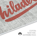 US States Philadelphia Design Non Skid Washable Kitchen Runner Rugs Set of 2| 44 x 24 and 31.5 x 20 Inches Floor Mats |Red