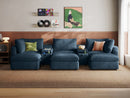 RUBIK V 3 Seats with 3 Ottomans & 2 Consoles by LINSY HOME