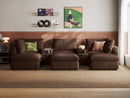 RUBIK V 3 Seats with 3 Ottomans & 2 Consoles by LINSY HOME