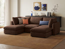 RUBIK V 3 Seats with 2 Ottomans by LINSY HOME